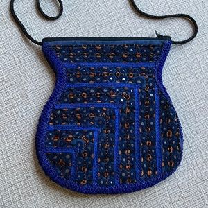 Bohemian vintage purse/bag, double sided